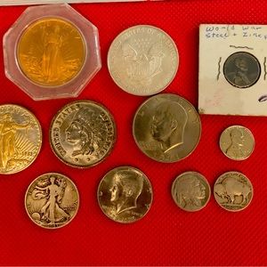 Lot of coins...11 coins total.